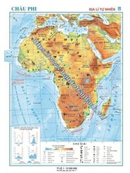 Bản đồ Châu Phi - Địa lý tự nhiên